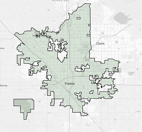 Outline of Fresno City