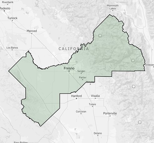 Outline of Fresno County