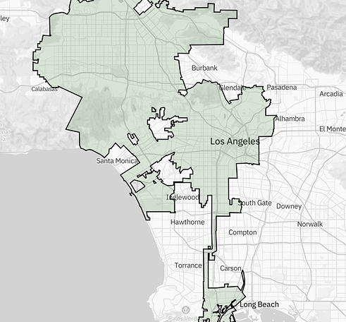 Outline of Los Angeles City
