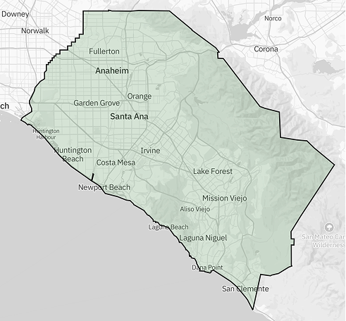 Outline of Orange County