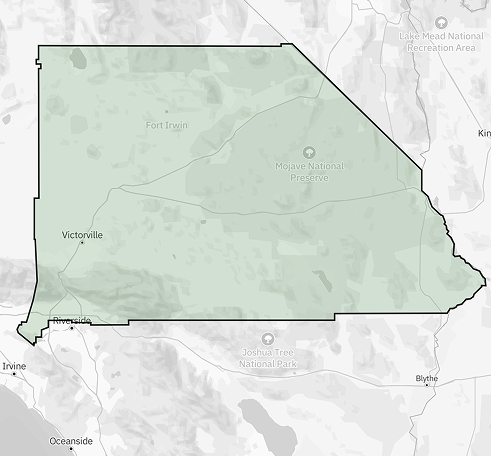 Outline of San Bernardino County