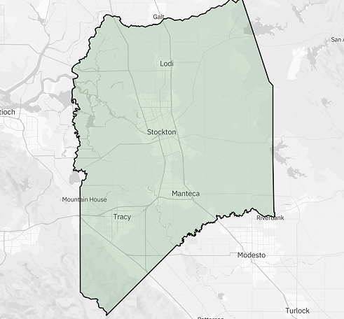 Outline of San Joaquin County