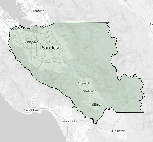 Outline of Santa Clara County